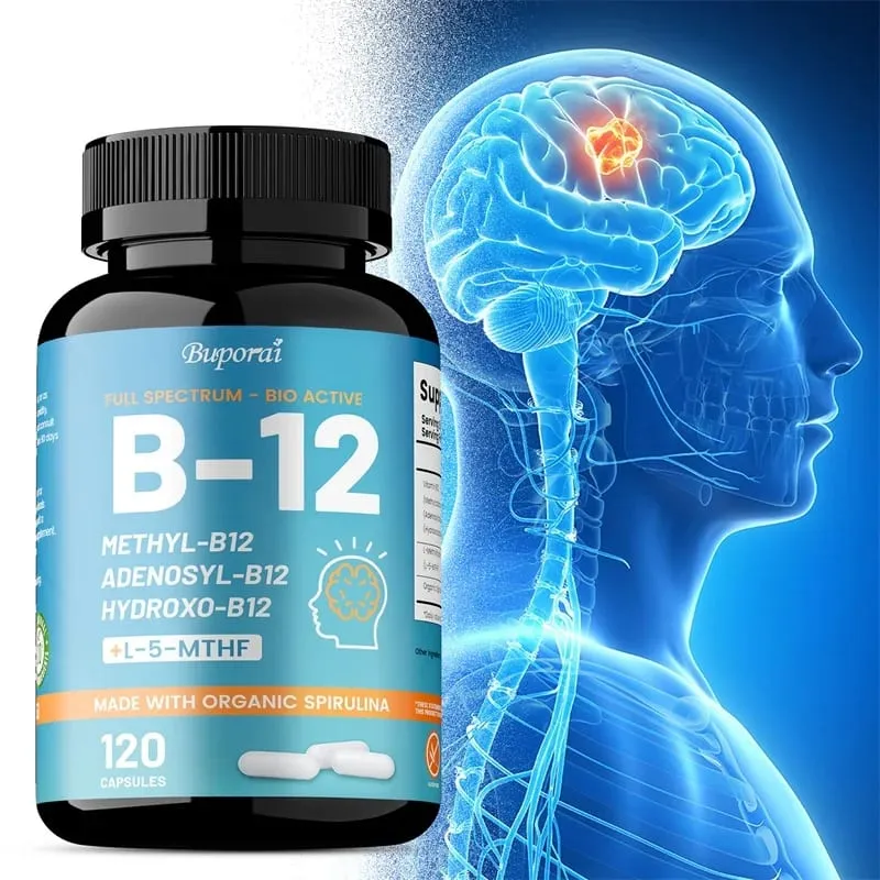 Vitamin B12 - Supports Energy Metabolism Nervous System Cell Health Heart Immunity and Red Blood Cell Formation — image 1