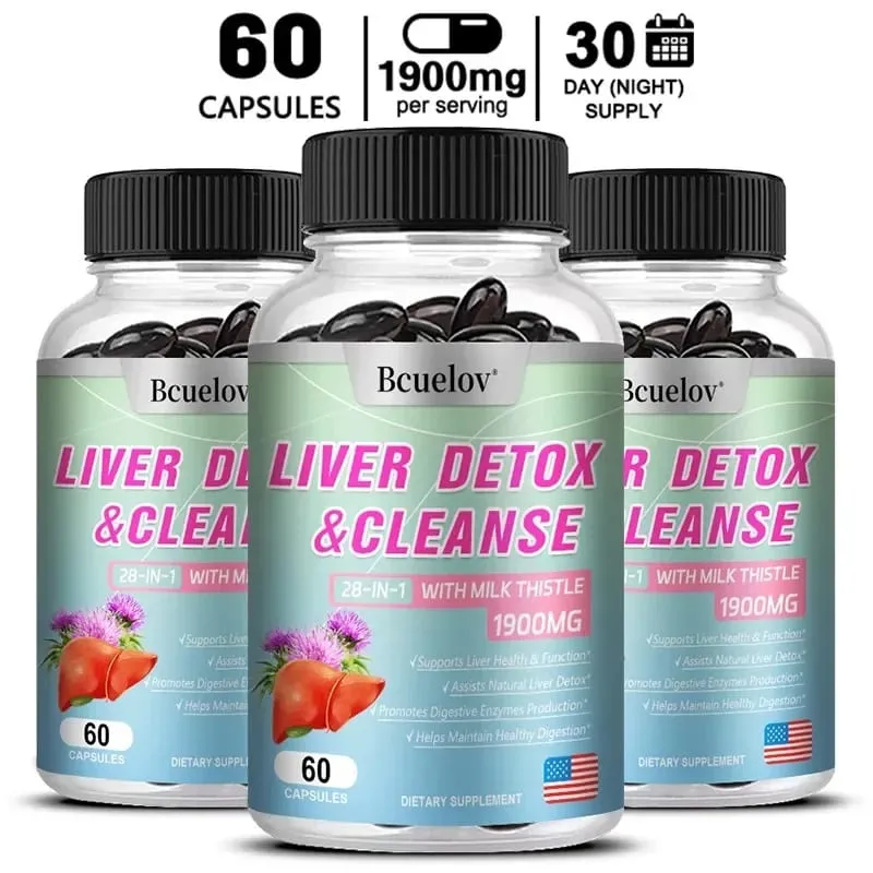 Liver Purification Detoxification and Repair Capsules - Improve Indigestion and Promote The Production of Digestive Enzymes