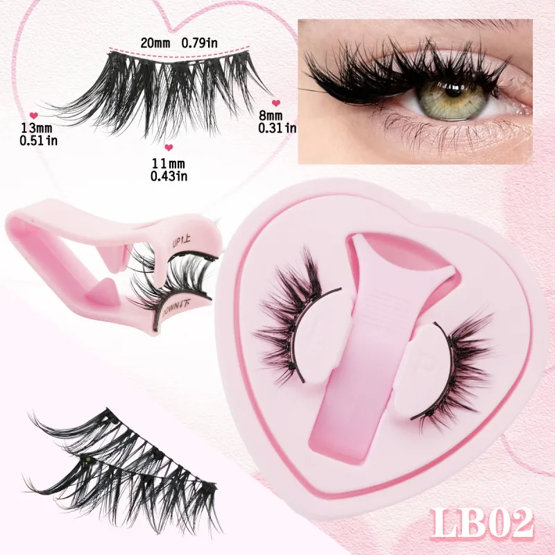 Magnetic Eyelashes 1Pair No Glue Needed 3D Natural Wispy Fake Lashes With Clip Reusable Women Beauty Eye Makeup — image 8