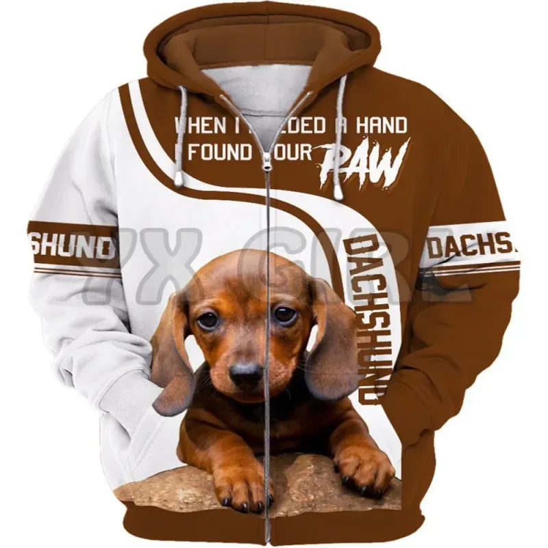 Neve Underestimate An Old Man With A Dachshund 3D Printed Hoodies Men For Women Zipper Hoodie Casual Street Tracksuit 01 — image 15