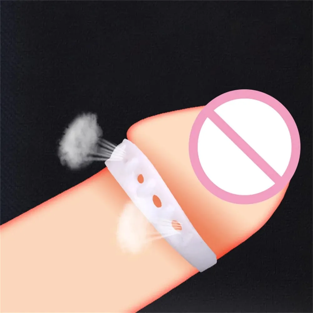 2Pcs Penis Rings Foreskin Corrector Resistance Ring Delay Ejaculation Couple Cock Rings Adult Game Shop Sex Toys For Men — image 4