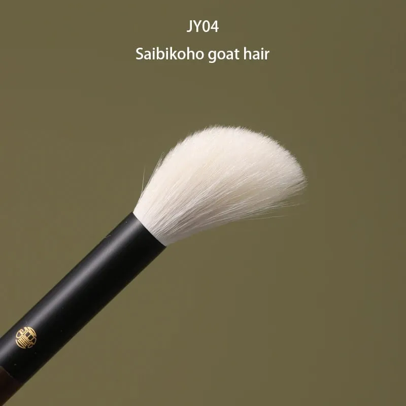 Professional Handmade Makeup Brushes 1PC Squirrel Fox Horse Goat Hair Slanted Contour Blush Brush Walnut Handle Make Up Brush