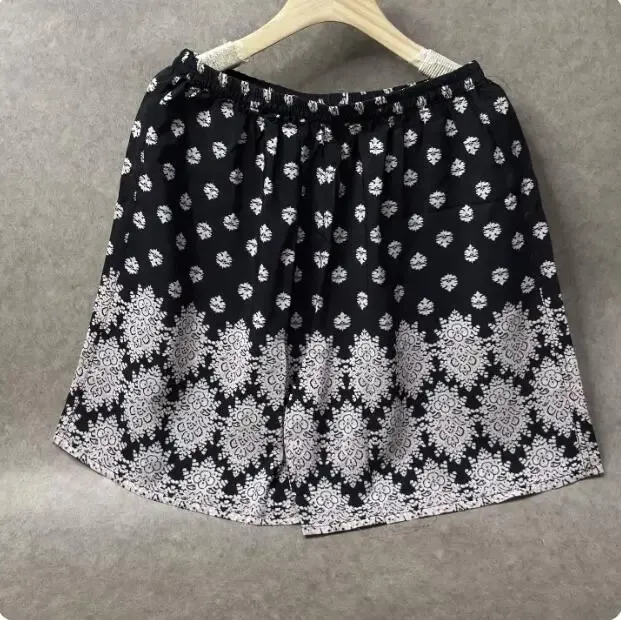 100% Mulberry Silk Men Boxer Underwear Couple Rubber Band Thin Short Home Pants Promotion Woman Can Wear