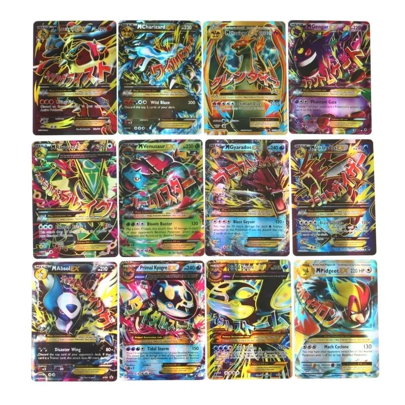 60/100Pcs Pokemon Shining Cards English Version MEGA GX Vmax TAG EX Proxy Collection Cards Toys Children Gift — image 4