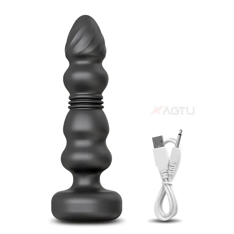 Telescopic Prostate Massage Vibrator Male Anal Plug for Female Ass Butt Plug Ball Vibrating Adults Sex Toys for Women Men Gay