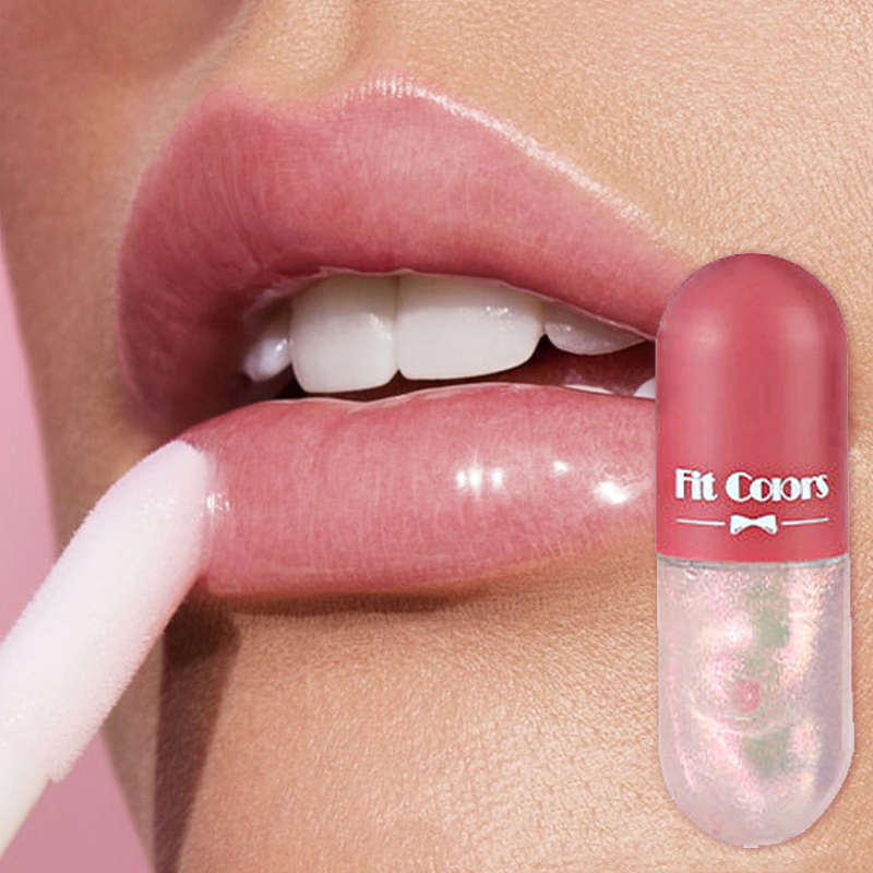 Mini Capsule Liquid Lip Blam Moisturizing Transparent Color Changing Lip Plumping Oil Mirror Jelly Plumping Lip Gloss Cosmetic — image 3
