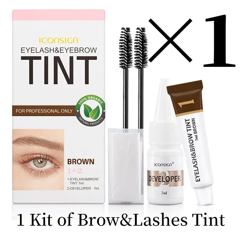 Eyelash Eyebrow Dye Tint Kit Brow Enhancer Mascara Lift Tinting Tattoo Eyes Makeup Tools