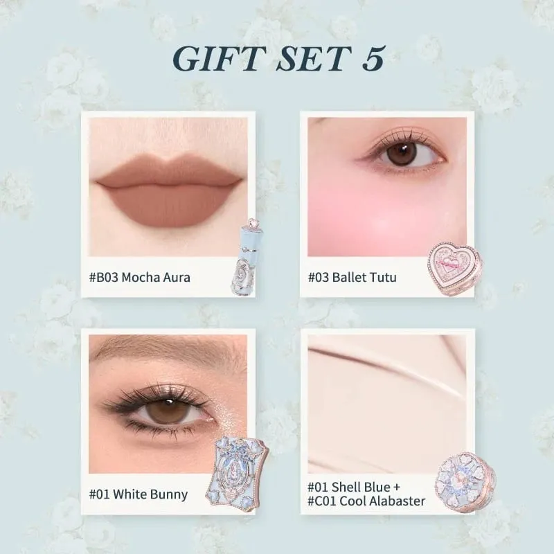 Flower Knows Bunny Garden Collection Gift Sets Makeup Lip Cream Blush Cushion Cream Foundation Makeup Kit Full Professional — image 9