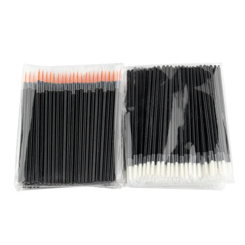 50/100PCS Wholesale Eyeliner Brushes Makeup Brush Cosmetic With Cap For Women Beauty Tool Long Thin Tip Applicator Make Up Brush