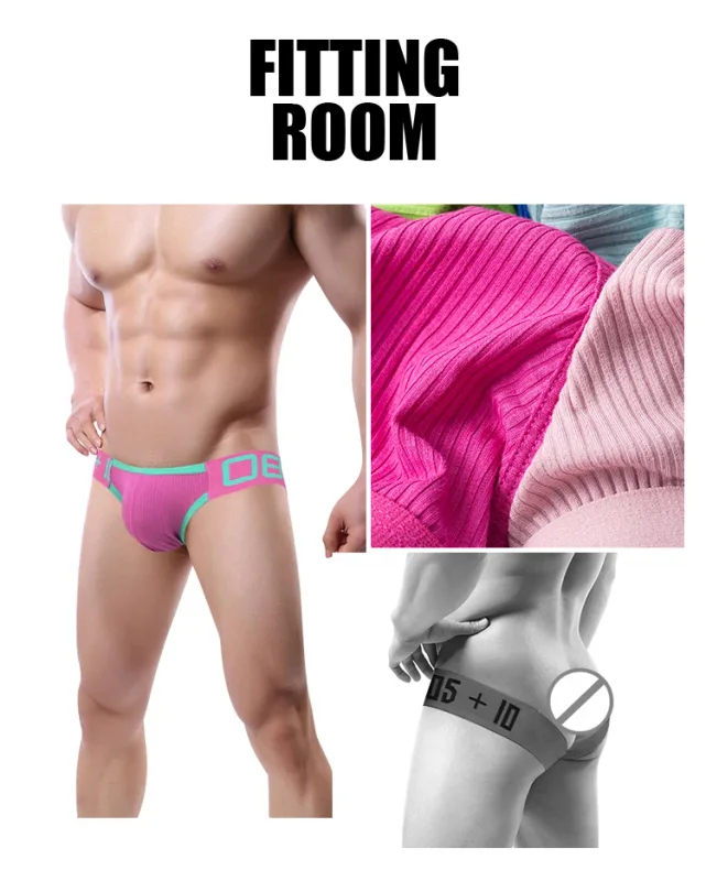 1Pc 0850 Cross Strap Men's thong Threaded Cotton Sexy Butt Lifting Four Ding Gay Back Empty Sexy Sexy Free Pants — image 8