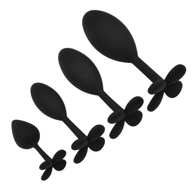 Silicone Anal Beads Butt Plug Set Mini Small Medium Large Anal Plug Four Leaf Clover Anal Trainer Sex Toy Men Women Gay