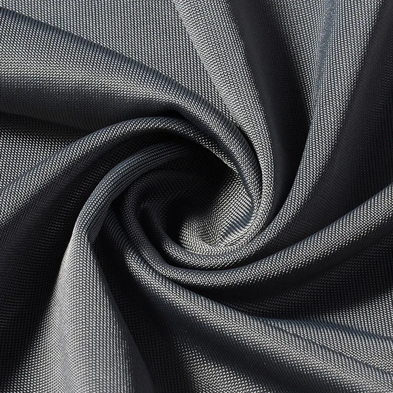 Ensemble 3 pièces de pantalons à jambes plates pour hommes, en soie glacée respirante noire Pure, pantalons à jambes carrées confortables, décontractés et sportifs pour hommes