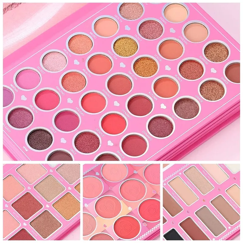 4 in 1 Makeup Book Palette 69 Colors Eyeshadow Blush Pressed Powder Eyebrow Powder Full Face Makeup Kit — image 6