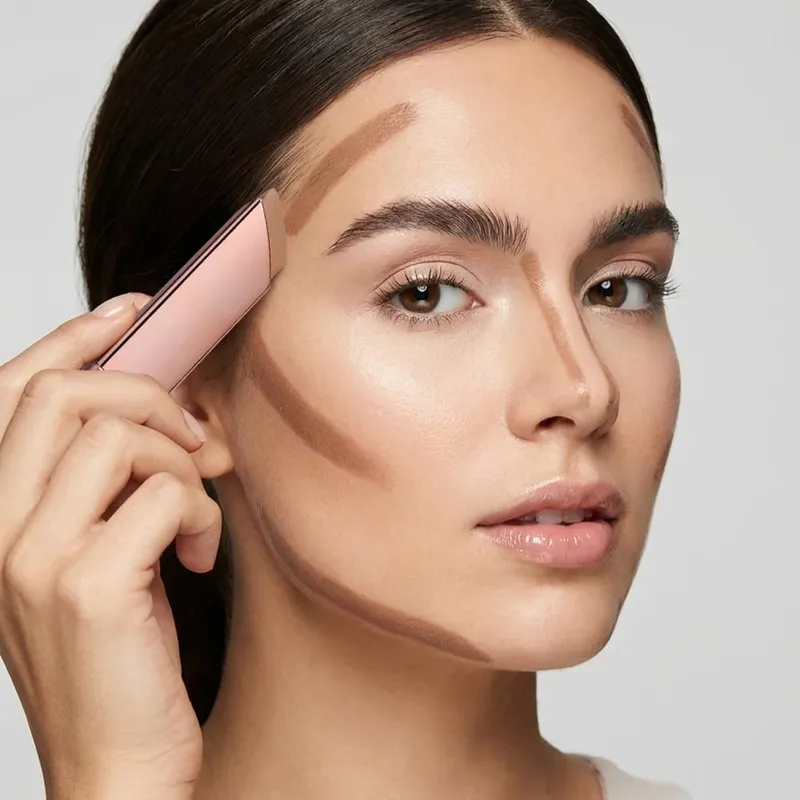2pcs Matte Bronzer Setting Palette Setting Powder Cream Bronzer Stick For Face Contour Shading RLong Lasting Makeup Effect Water — image 5
