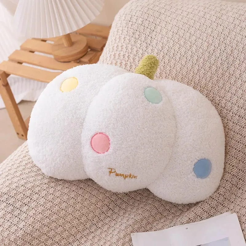Soft Plush Rainbow Throw Pillow Stuffed Heart Pumpkin Hug Cushion Unicorn Plush Toy Massage Pillow for Girl Bedroom — image 10
