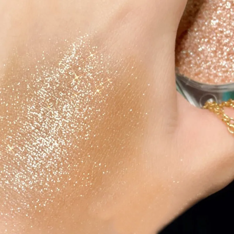 Glitter Eyeshadow Brighten Eyes Make Up Waterproof Shimmer Palettes Monochrome Eye Shadow Pigmented Highlighter Cosmetics — image 3