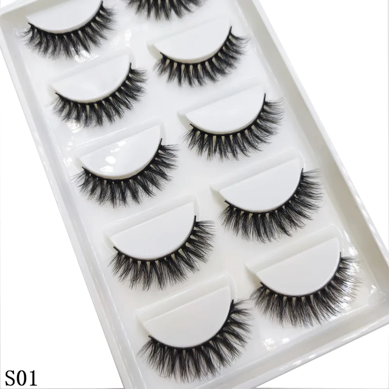38 Style 5 Pairs Eyelash Natural 3D Mink False Eyelashes Makeup Fake Eye Lashes Faux Cils Make Up Beauty Tools Wholesale — image 44