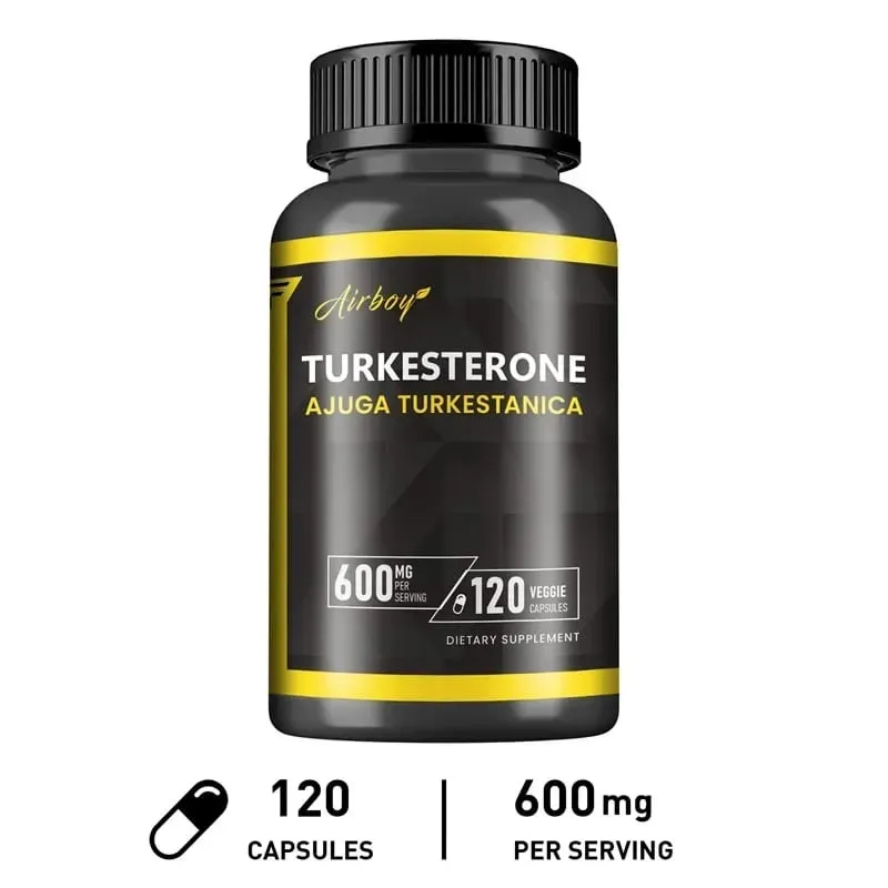 Turkesterone 600mg - Supports Muscle Mass Strength Performance and Recovery and Improves Energy Levels & Endurance