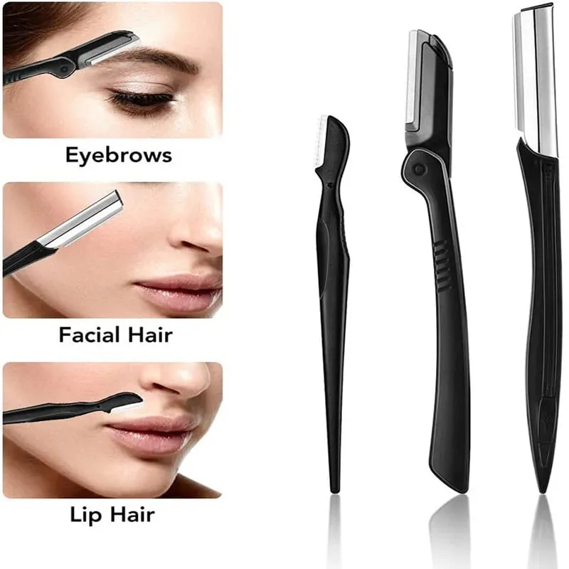 2023 New Eyebrow Trimmer Set Scissors Tweezers Eyebrow Razor Scraping Eyebrow Comb Razor Eyebrow Clip Makeup Tools Sets — image 6
