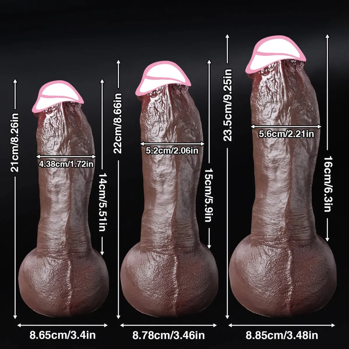 Billig blød hud Føles realistisk tyk dildo homoseksuelle onanister Silikonepik Stor sugekop penis analstik sexlegetøj til mænd Kvinder — image 6