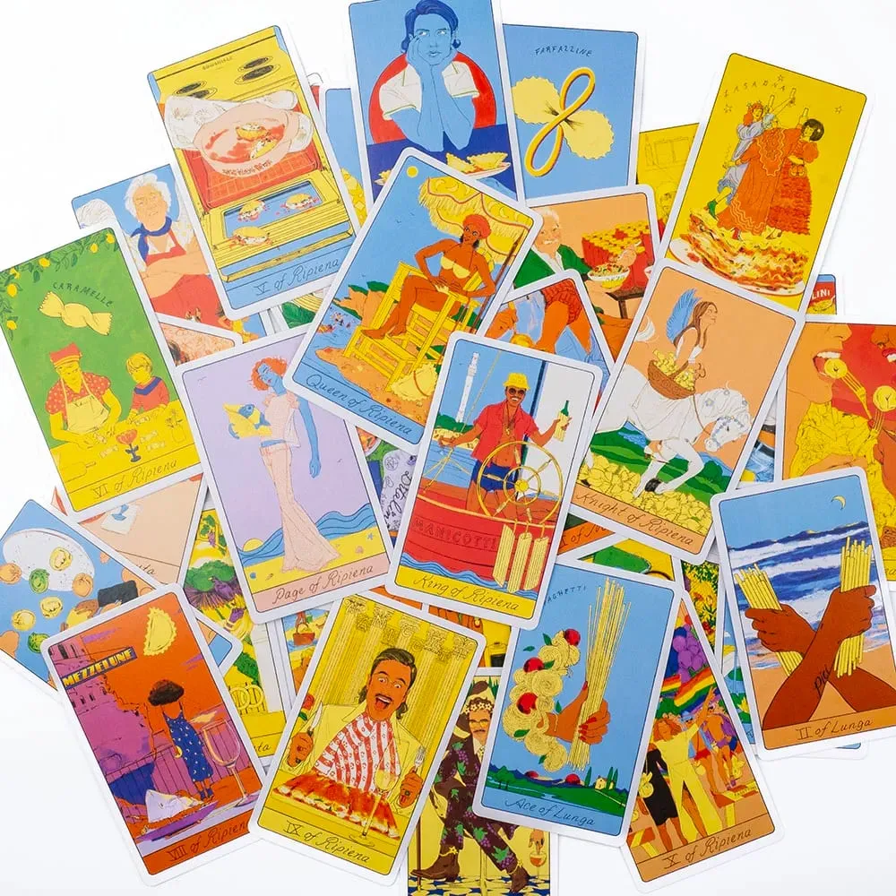 78Cards The Pasta Tarot Cards English Visiions Divination Edition Pakli Társasjátékok — image 6