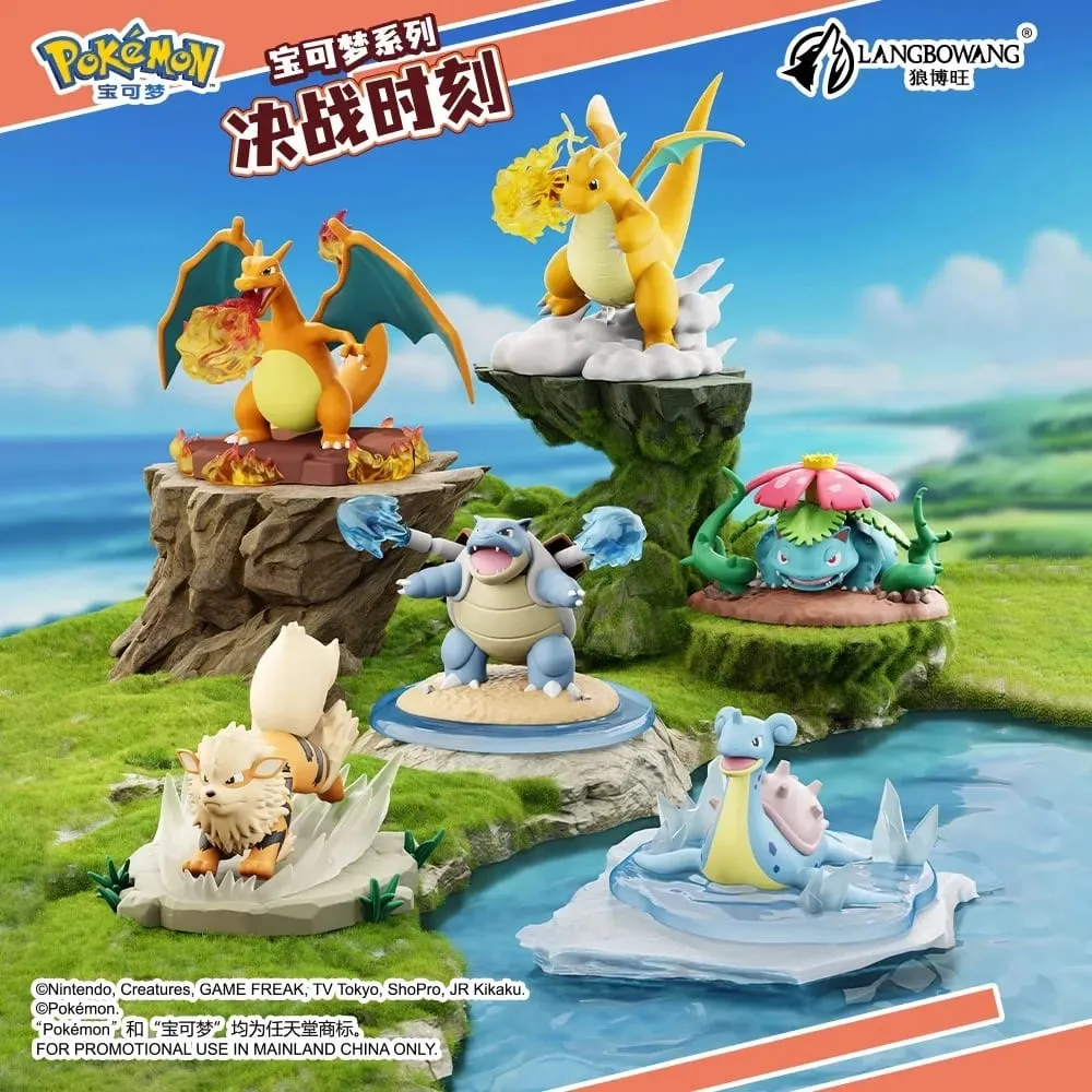 Genuíno pokemon anime figuras de ação call of duty gk pvc charizard blastoise arcanine lapras venusaur dragonite presente de natal — image 2