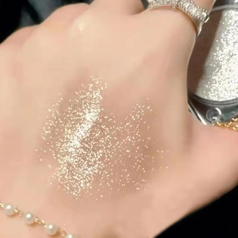 Glitter Eyeshadow Brighten Eyes Make Up Waterproof Shimmer Palettes Monochrome Eye Shadow Pigmented Highlighter Cosmetics — image 4