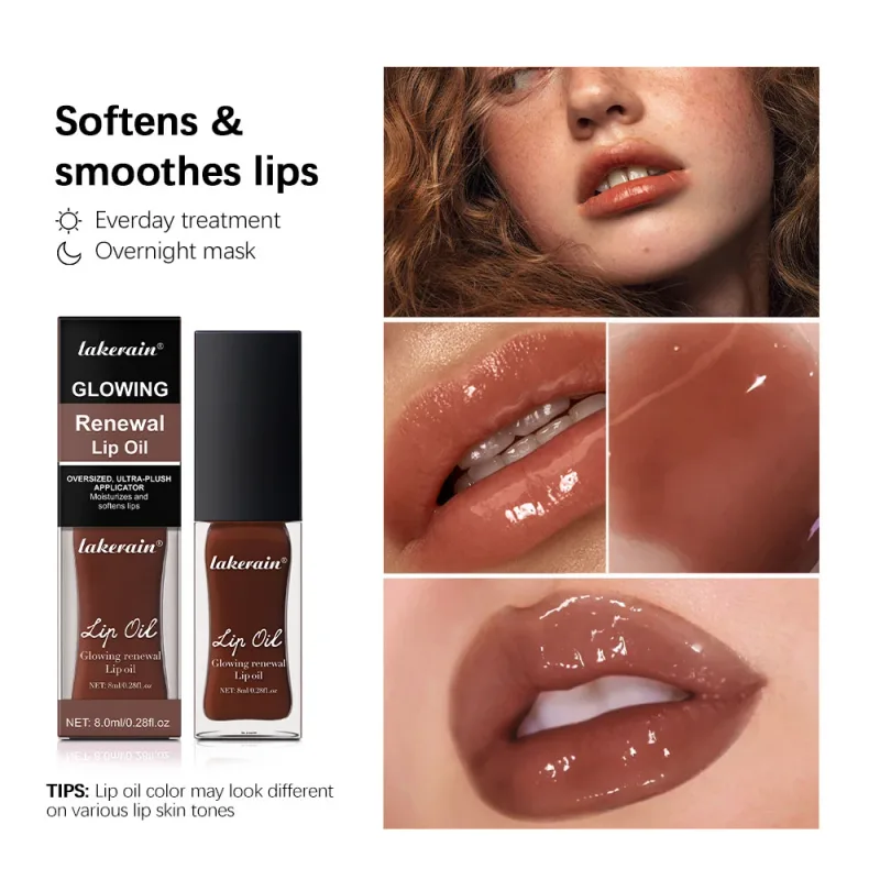Lipgloss Mirror Lip Glaze Jelly Pout Lip Tint Long Lasting Moisturizing Shine Lipgloss Lip Makeup