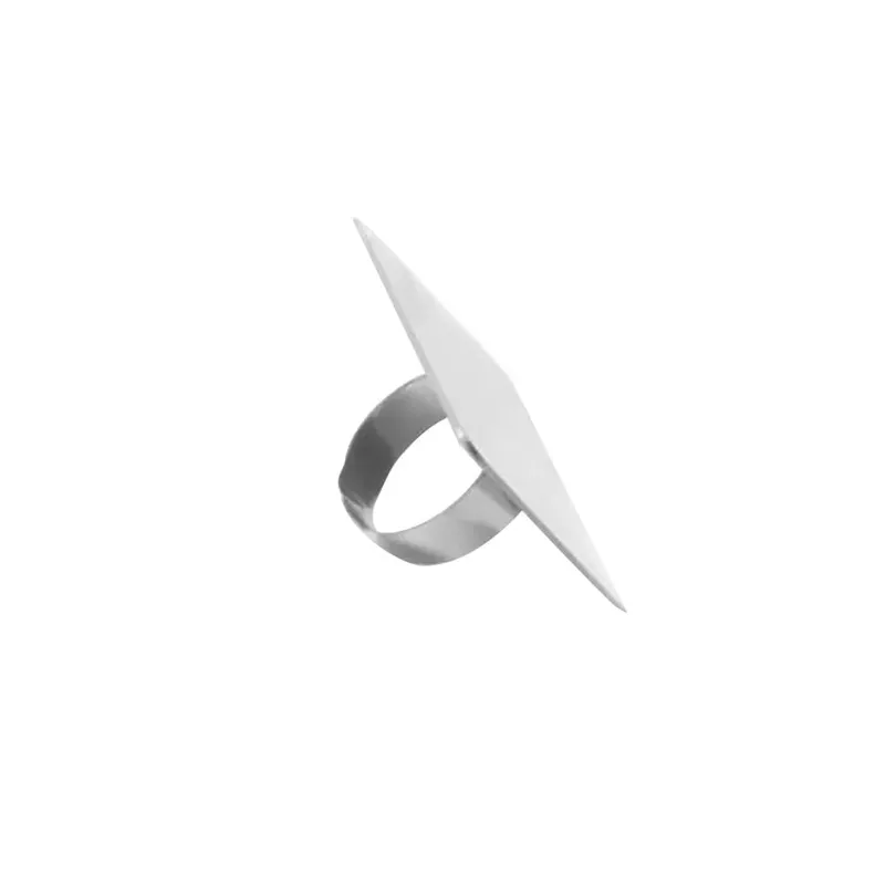 Wearable Mini Nail Art Ring Palette Stainless Steel Professional Grade for Mixing Nail Colors Pigments Concealers Lipstick — image 4