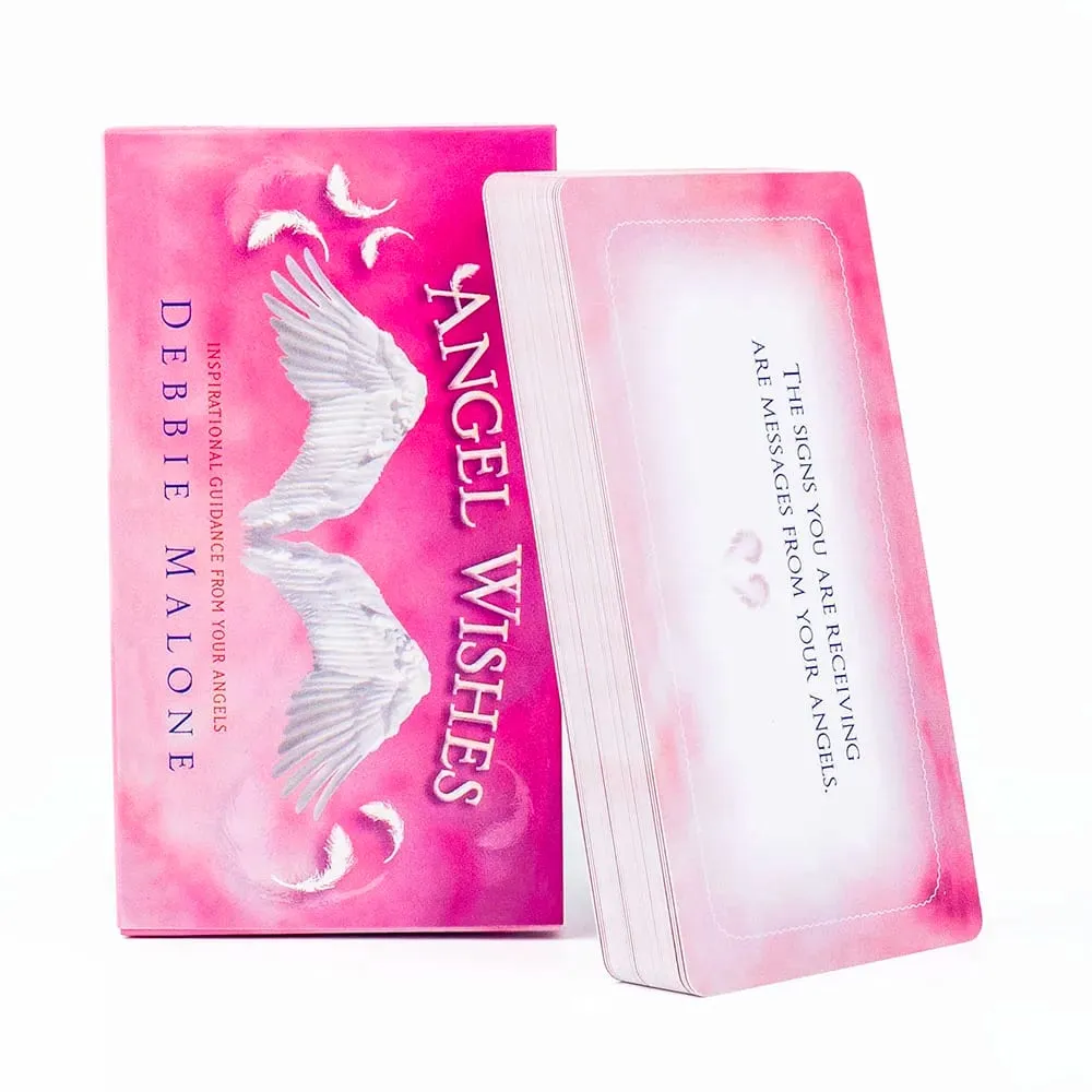 11*6Cm Angel Wishes 40 Affirmation Tarot Cards Inspirational Guidance From Your Angels — image 1
