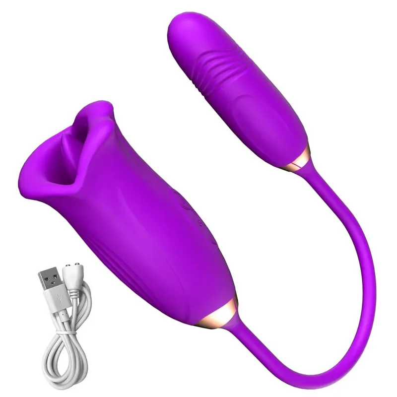 Rose-Thrusting Saugen Vibrator Für Frauen G-punkt Dildo Nippel Anal Stimulator Lecken Vibratoren Erwachsene Sex Spielzeug Spiele Mann paare