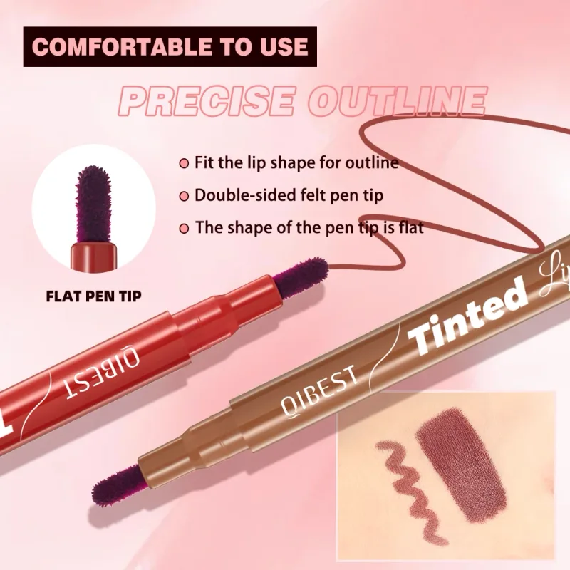 5 Colors Lipstick Lipliner Nude Matte Lip Liner Pen Non-Drying Waterproof Plumping Outline The Lips Contour Makeup Beauty