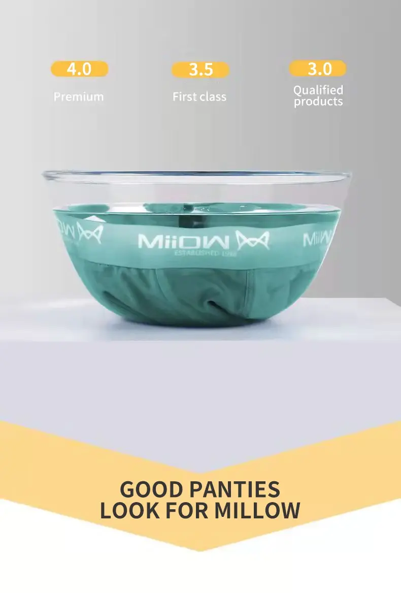 MiiOW 3Pcs Men Boxer Shorts Cotton Men's Panties Graphene Antibacterial Crotch Man Underpants Breathable Summer Men Boxer Briefs — image 9