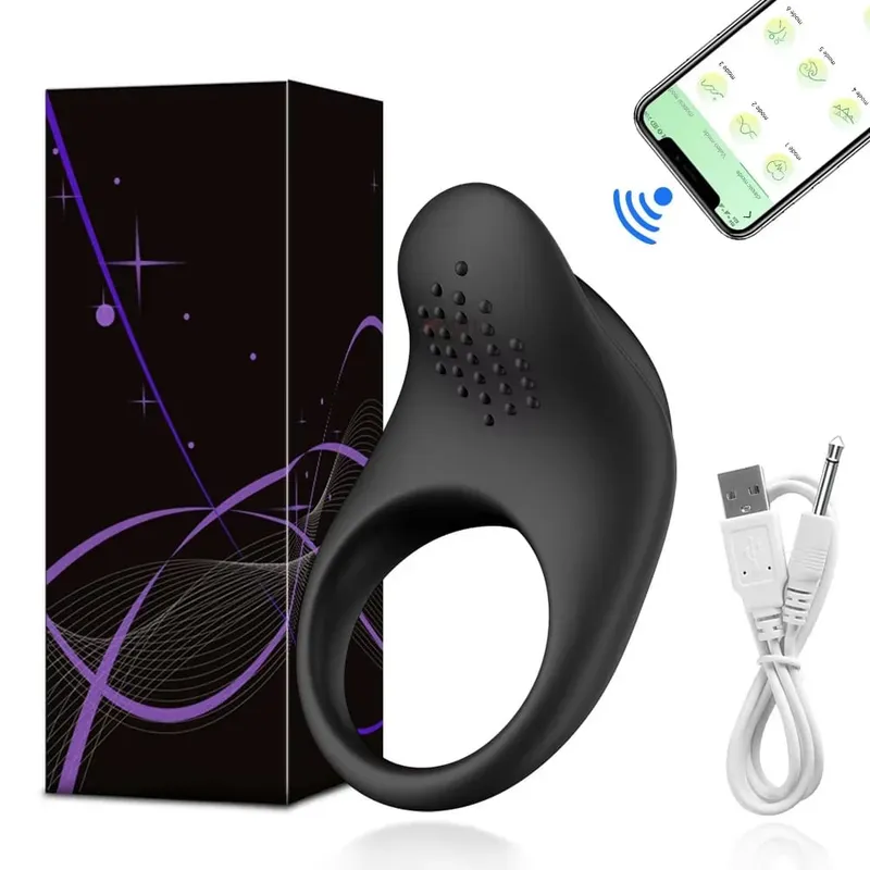 APP Control Penis Ring Vibrator for Men Delay Ejaculation Cock Ring Sex Toys Lock Penisring Cockring Adult Male Sex Supplies 18+ — image 8