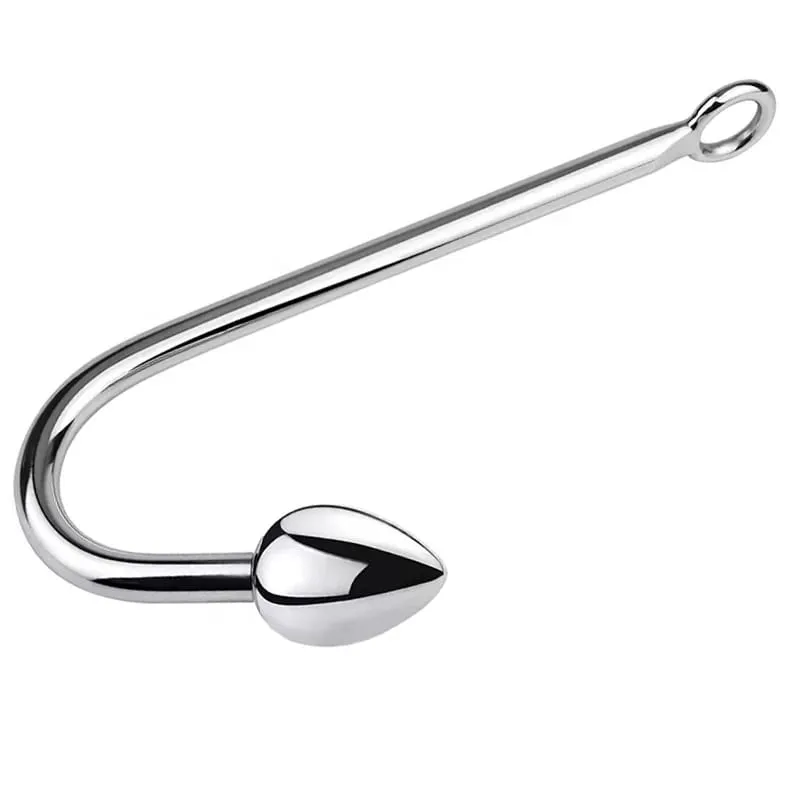 Small medium large 3 balls set metal anal hook beads head butt plug dilator prostate massager insert bdsm sex toy for male — image 4