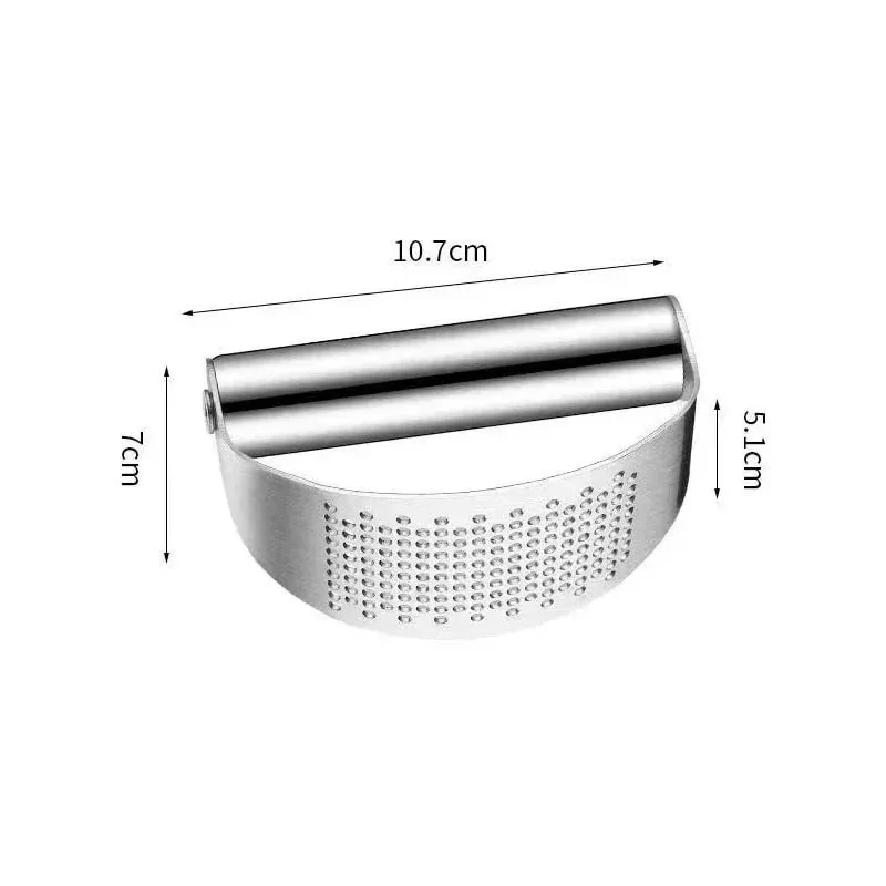 Upgraded Stainless Steel Garlic Press Squeezer Manual Garlic Ginger Rocker Crusher Garlic Cutting Mince Tools Kitchen Gadgets — image 5