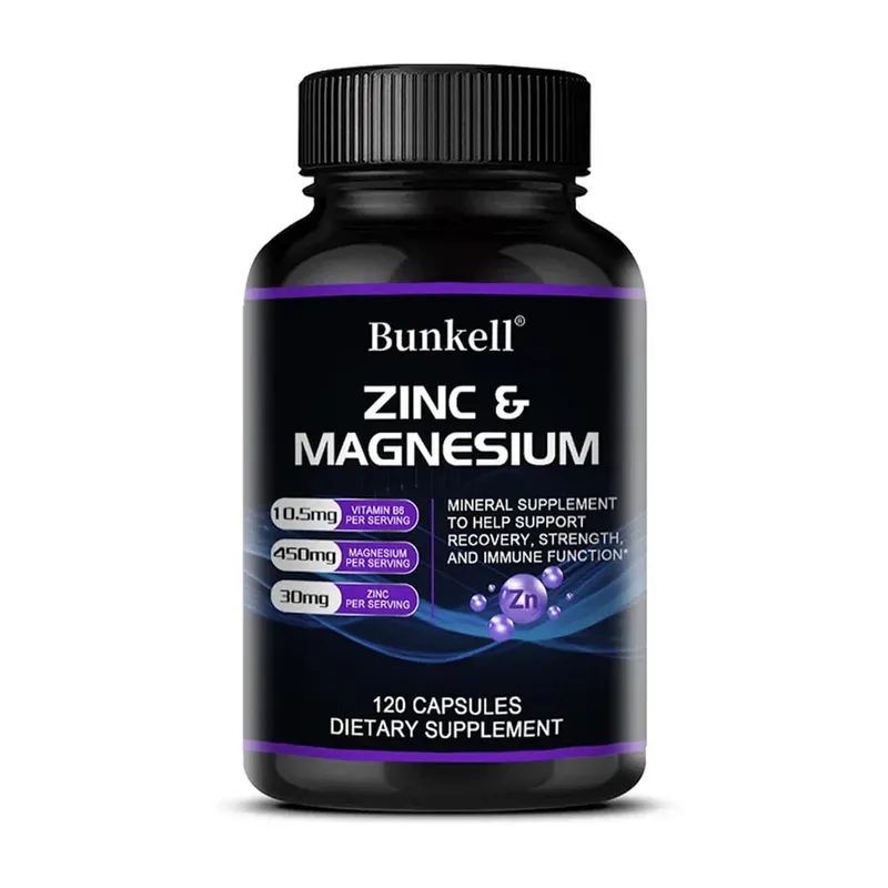 Zinc + Magnesium Supplement Strong Bones Teeth Heart Nerves Enhance Immunity Support Bone Density and Muscle Health