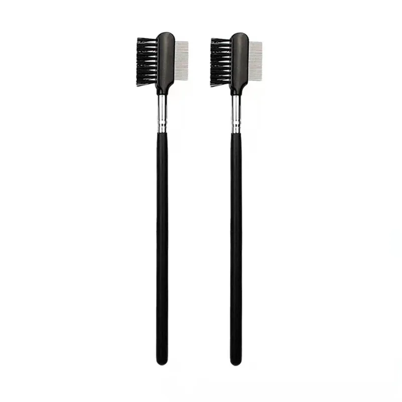 1pc Eye Brow Makeup Brush stainless steel Eyelash Comb Make Up Brushes Lashes 2 sides Grooming Beauty Cosmetic Tools multiple