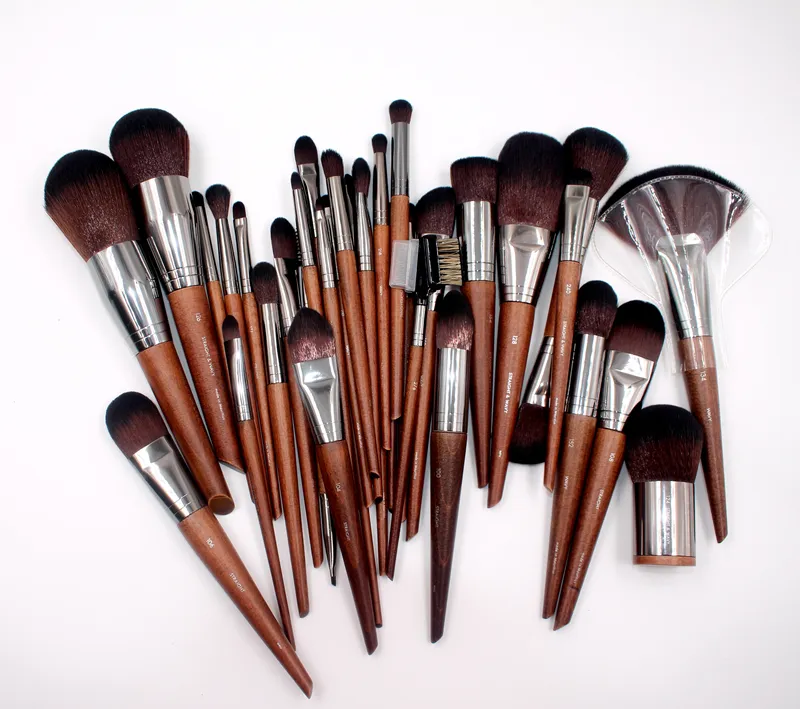 1pc MF Natural wood Soft Makeup Brushes Powder Foundation Concealer Make Up Brush Blush Synthetic hair Shadow high quality tools — image 4