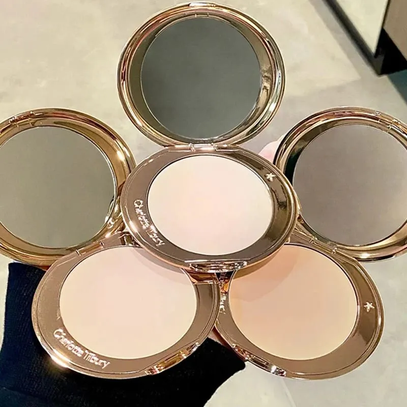 New Charlotte Tilbury Two Color Heart Shaped Powder Blusher Setting Spray Oil Control Powder Blusher Air Cushion Pen Cosmetic — image 5