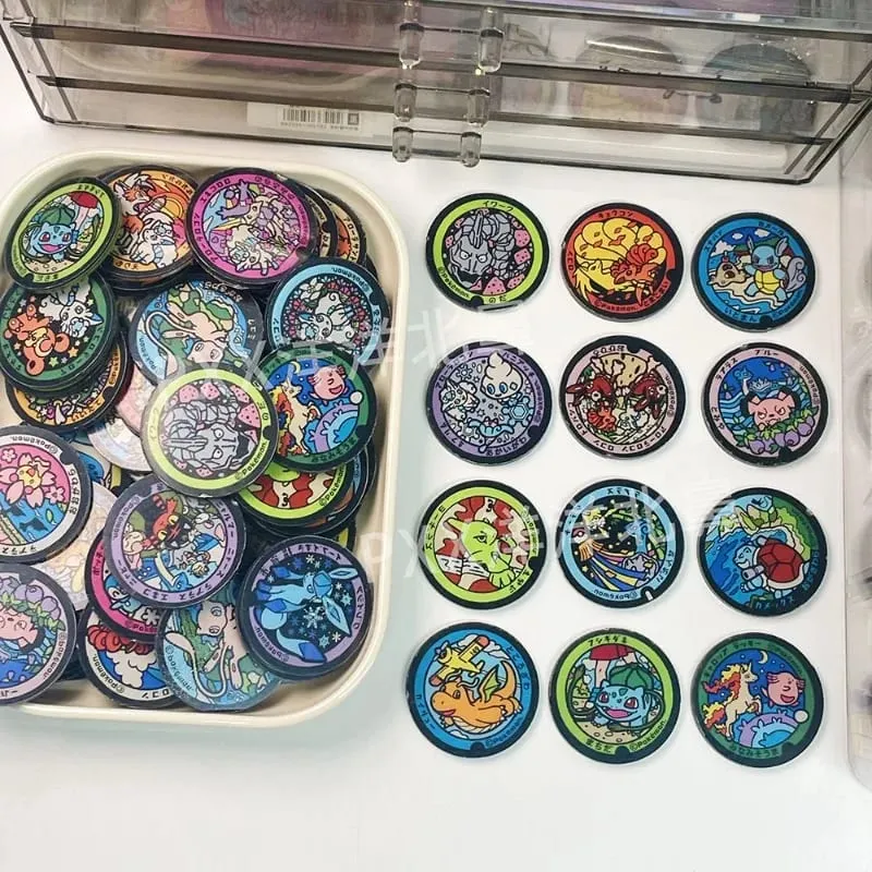 4cm Pokemon Acrylic Round Piece Diy High-looking Cute Cartoon Peripheral Unmaterial Handmade Pp Clip Accessories Pikachu — image 2
