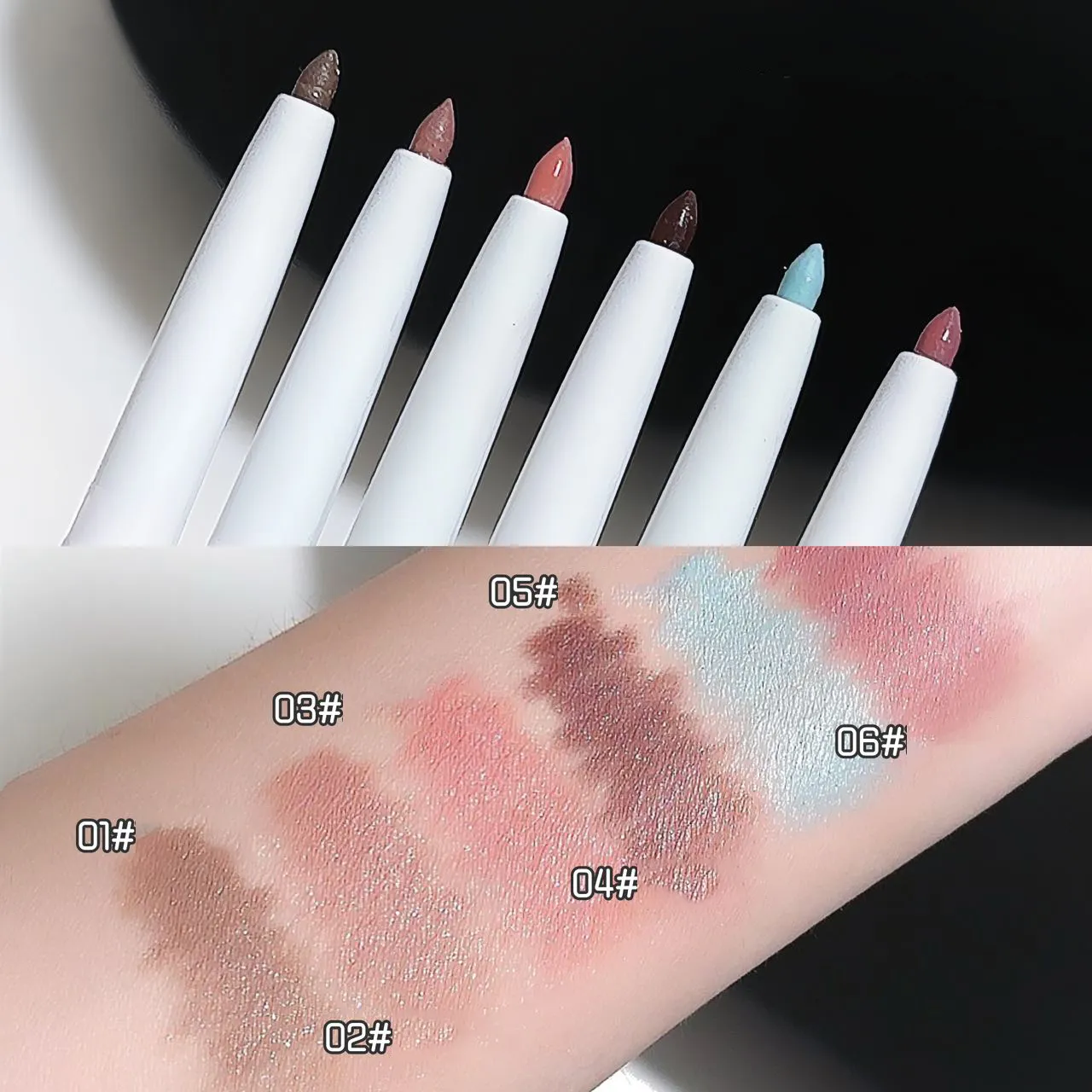 Silky Eye Liner Pencil Lying Silkworm Shadow Pen Natural Matte Green Pink Eyeliner Gel Easy To Color Waterproof Eye Make Up Tool