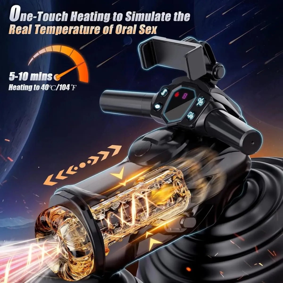 Automatic Male Masturbators Handsfree Thrusting Rotating Masturbation Cup Stroker Electric Sex Machine Adult Sex Toys For Men — image 4