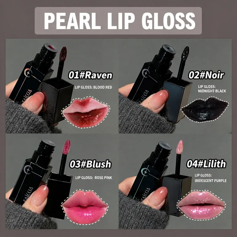Glitter Lip Gloss Shimmer Lip Glaze High Pigment Long Lasting Non Sticky Sparkle Liquid Lipstick 8 Colors Makeup — image 7