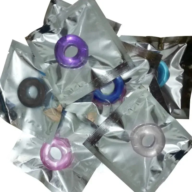 5pcs Silicone Durable Penis Ring Adult Men Ejaculation Delay Cock Rubber Rings Penis Enlargement Sex Toys For Male Sex Ring