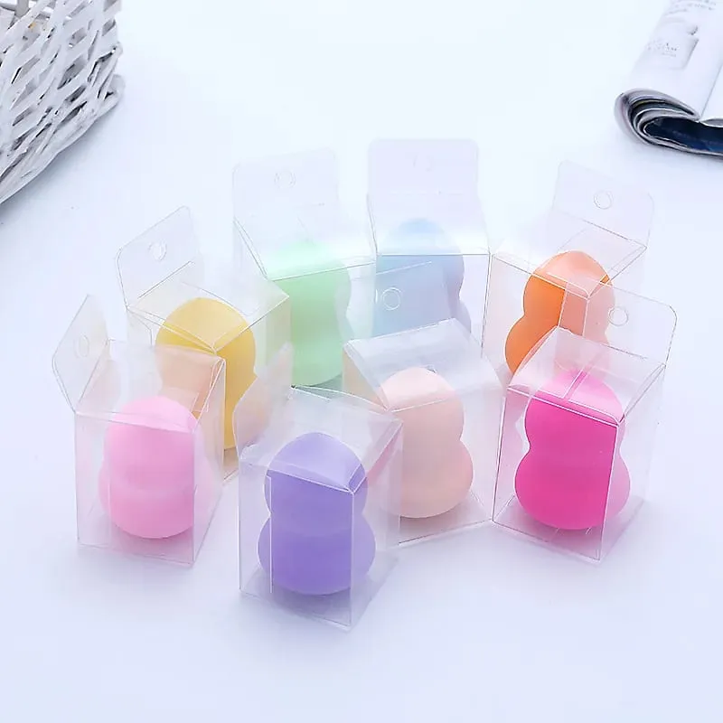50pcs Custom Logo Soft Non Latex Makeup Sponge Private Label Foundation Beauty Sponge Multi-colored Makeup Sponge DIY — image 3