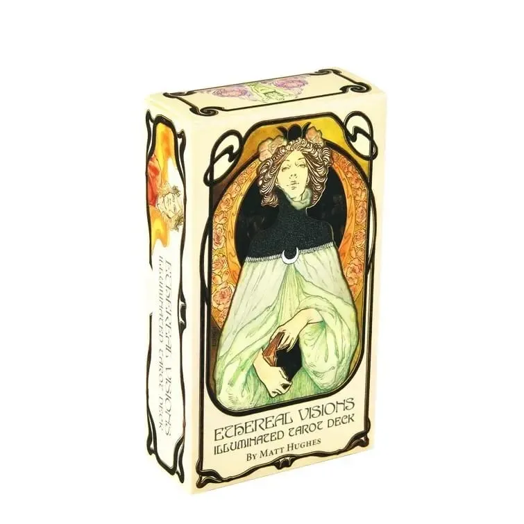 Cartes de Tarot de Style 400, Oracle doré, Art Nouveau, la sorcière verte, universelle, celtique, Thelema, Steampunk, jeux de société — image 2