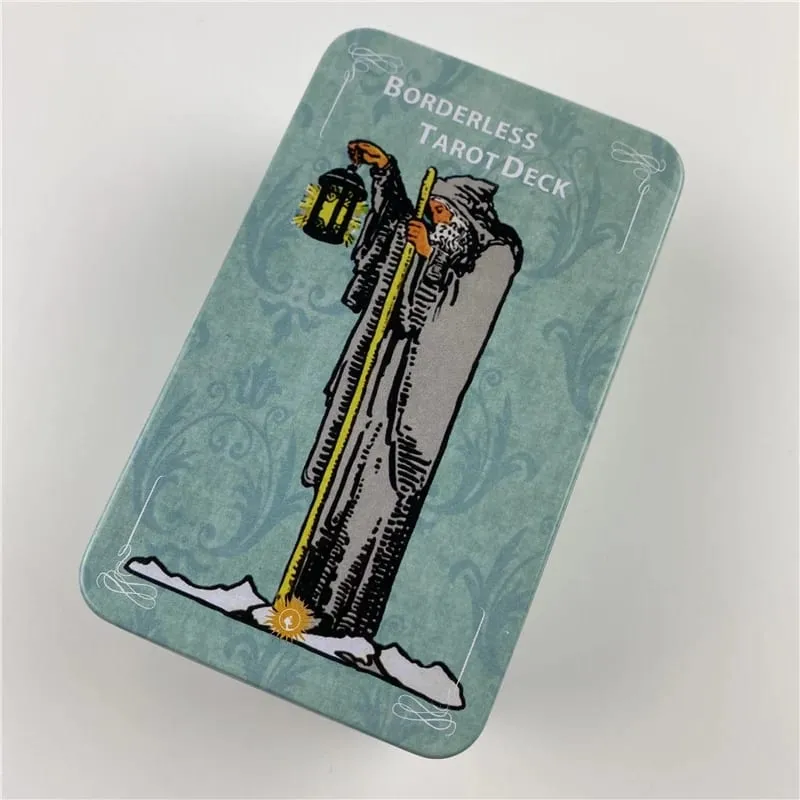 Gilded Borderless Edition Rider Tarot Cards Deck With Paper Guidebook English Vision Classical Divination Board Games — image 2