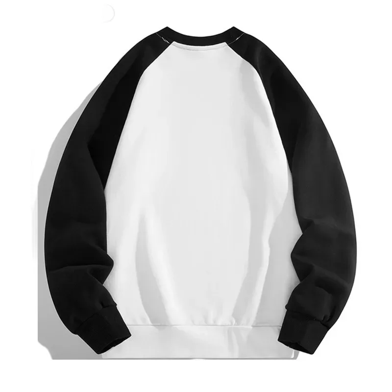 Spring Autumn Men's Sweatshirts Fashion Patchwork Long Sleeve O-Neck Loose Streetwear Pullovers Casual Hoodies Sweatshirt Men — image 20