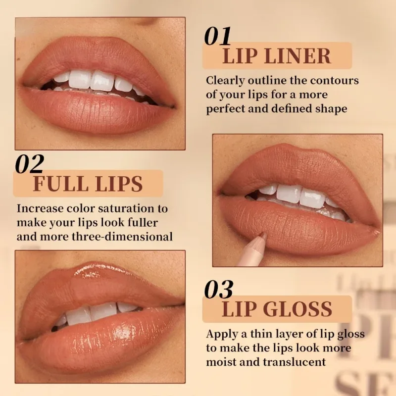 12 Piece Matte Lipliner Set Smooth and Easy To Apply Non Smudging and Non Fading Natural Makeup Effect Lip Liner — image 4